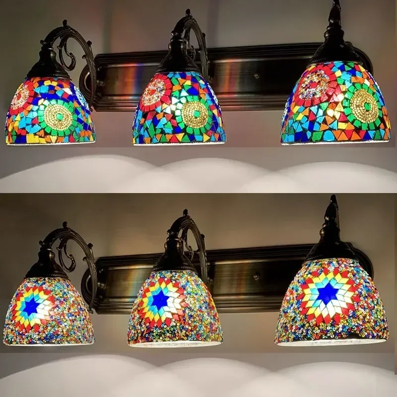Bohemian Retro Wall Lights for Home Living Room Corridor Sconces Bathroom Lamp Turkish Luminaria Decor Handmade Lighting Fixture