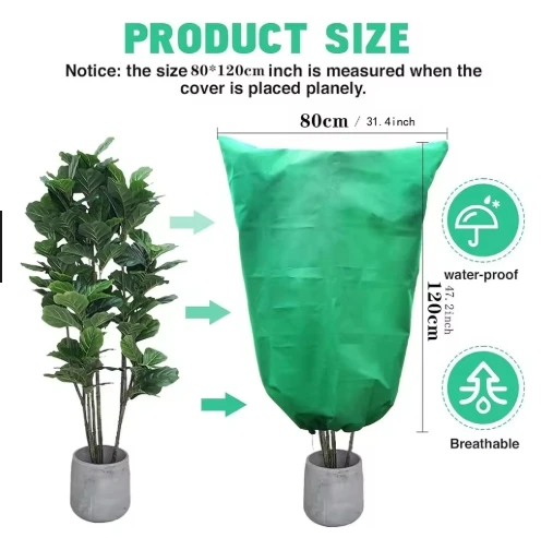 

Winter Protection Bag Against Freeze For Plant Cover Garden Plant With Zip Drawstring Breathable