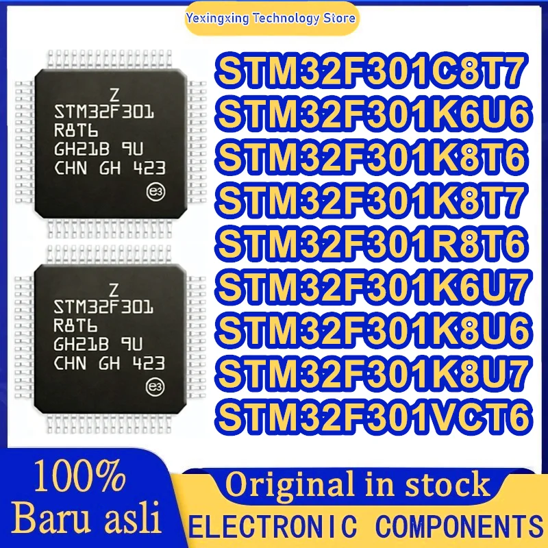 

STM32F301C8T7 STM32F301K6U6 STM32F301K6U7 STM32F301K8T6 STM32F301K8T7 STM32F301K8U6 STM32F301K8U7 STM32F301R8T6 STM32F301VCT6 IC