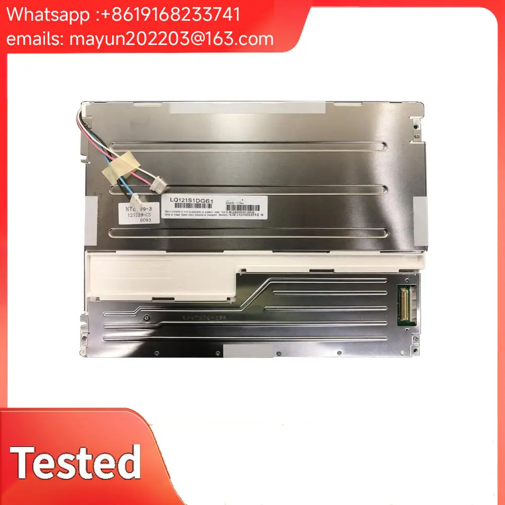 Original Tested LQ121S1DG61 industrial display screen LCD TFT