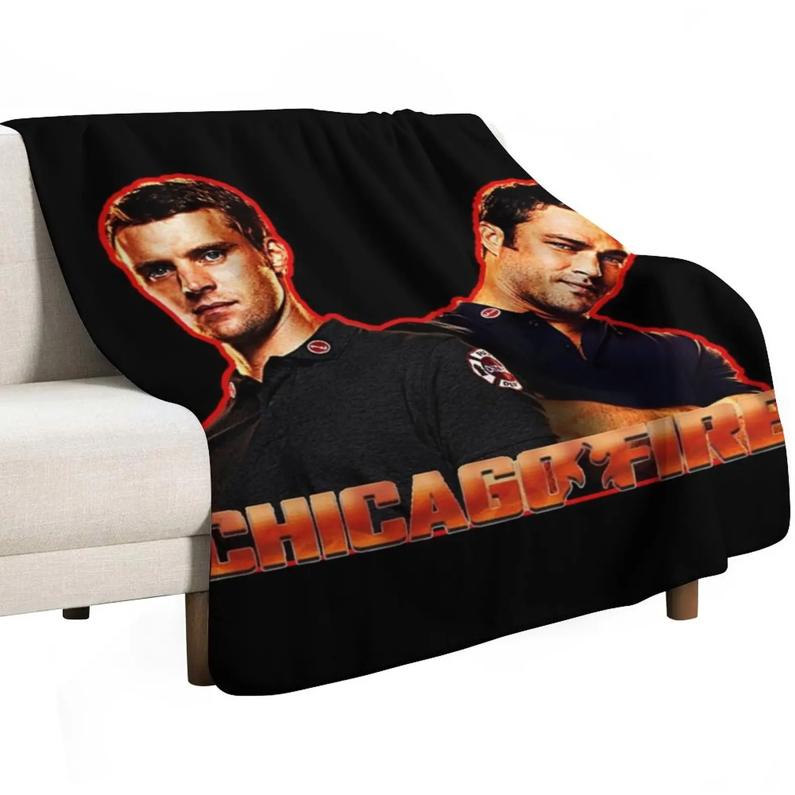 chicago fire-matthew casey and kelly severide Throw Blanket Vintage Cute Plaid halloween Quilt anime Luxury Thicken Blankets