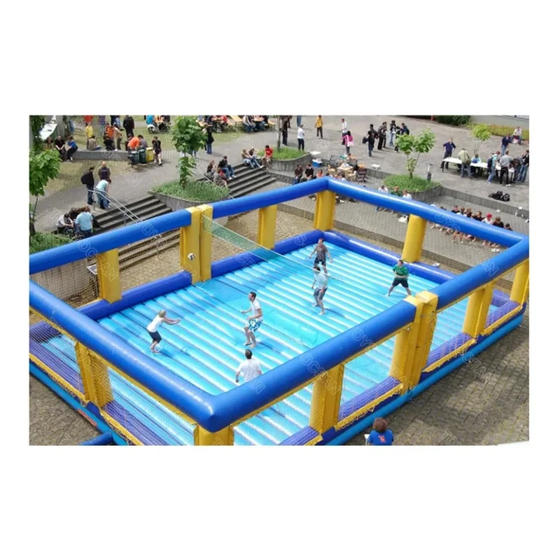 Hot Sale Commercial Adult Group Building Game Outdoor Competitive Game Inflatable Volleyball Court Beach Volleyball
