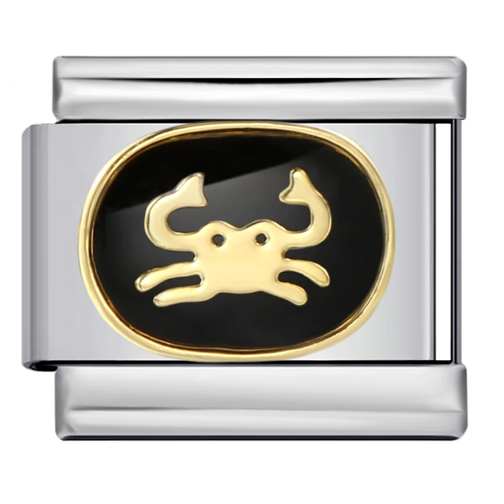 روابط سحر إيطالية عصرية جديدة على شكل 12 برجًا تناسب سوار من الفولاذ المقاوم للصدأ بعرض 9 ملم، مجوهرات يدوية الصنع هدية للنساء والرجال - 4