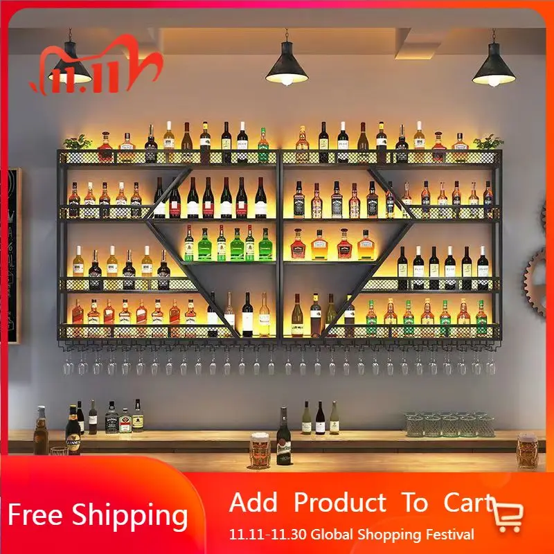 Pajangan Kabinet Terpasang Di Dinding Mewah Antik Dekorasi Dapur Kabinet Bar Sudut Aksesori Modern Furnitur Bar Vinoteca