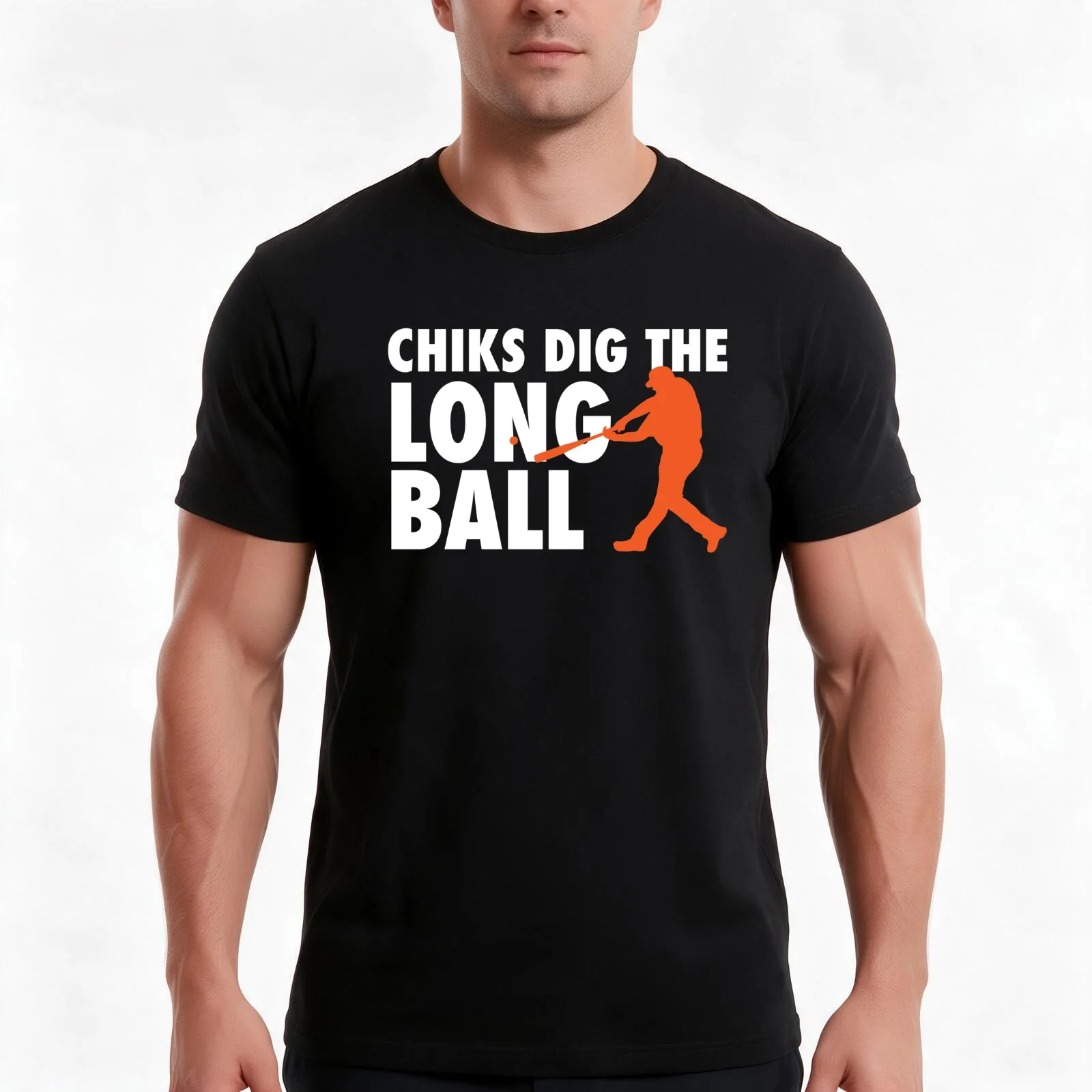 Chicks Dig The Long Ball - Baseball T-Shirt Summer Casual Cotton Tee Oversized Streetwear Tops Vintage Graphic Print