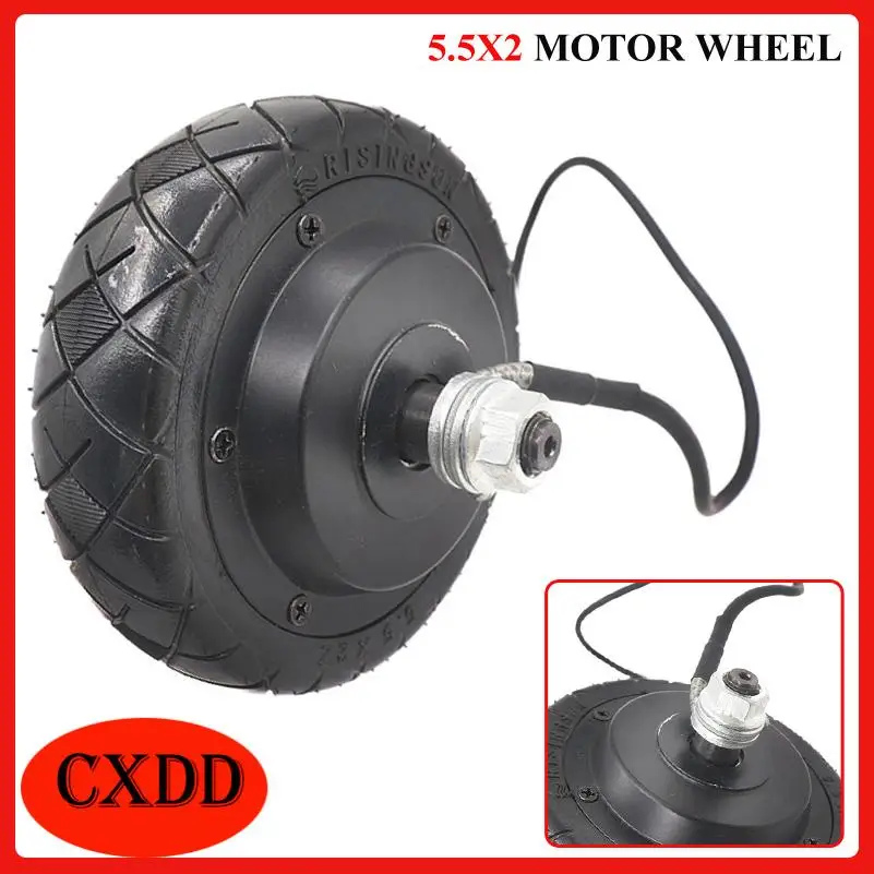 

5,5-дюймовый бесщеточный мотор-колесо с зубчатой втулкой, цельнолитая шина, универсальный бесщеточный мотор для электросамокатов 24В/36В