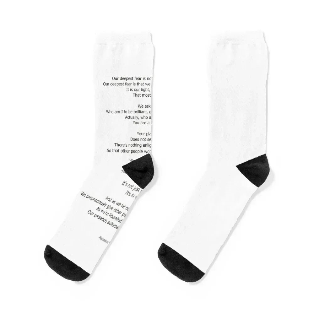 Our Deepest Fear Poem 2 #minimalist #quotes Socks japanese fashion Stockings Socks Men's Women's