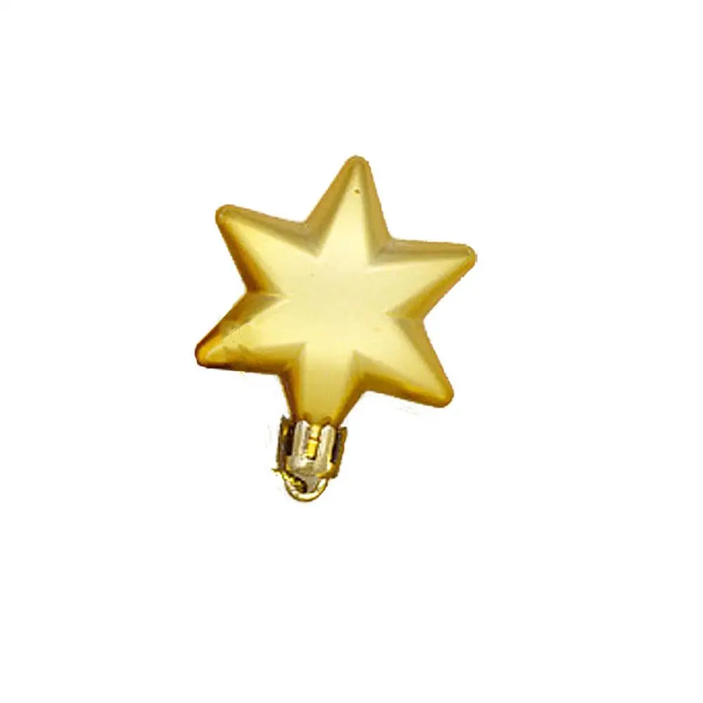 

12PCS Christmas Ornament Three-dimensional Christmas Tree Pendant Hexagonal Star Pendant Christmas Decorations Home Decoration