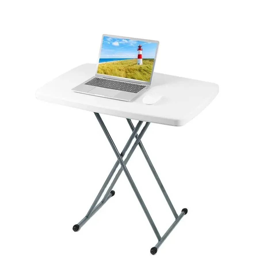 

#For Easy-to-carry white HDPE folding height adjustable plastic mini table