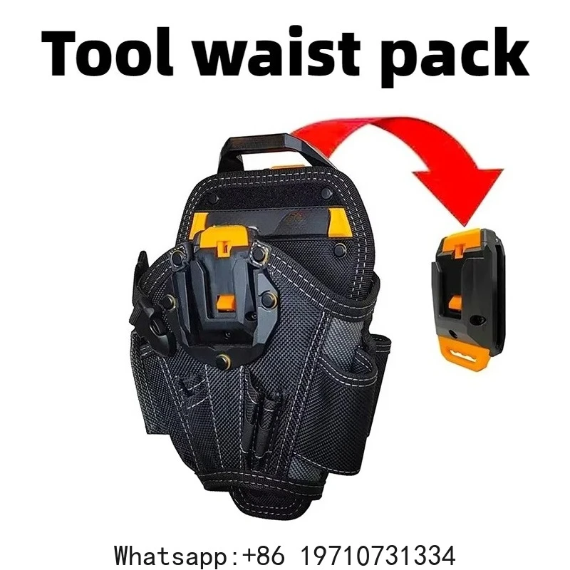Tool Waist Belt Professional Tool Bag Portable Tools Organizer Electric Drill Quick Hanging Electrician Equipments