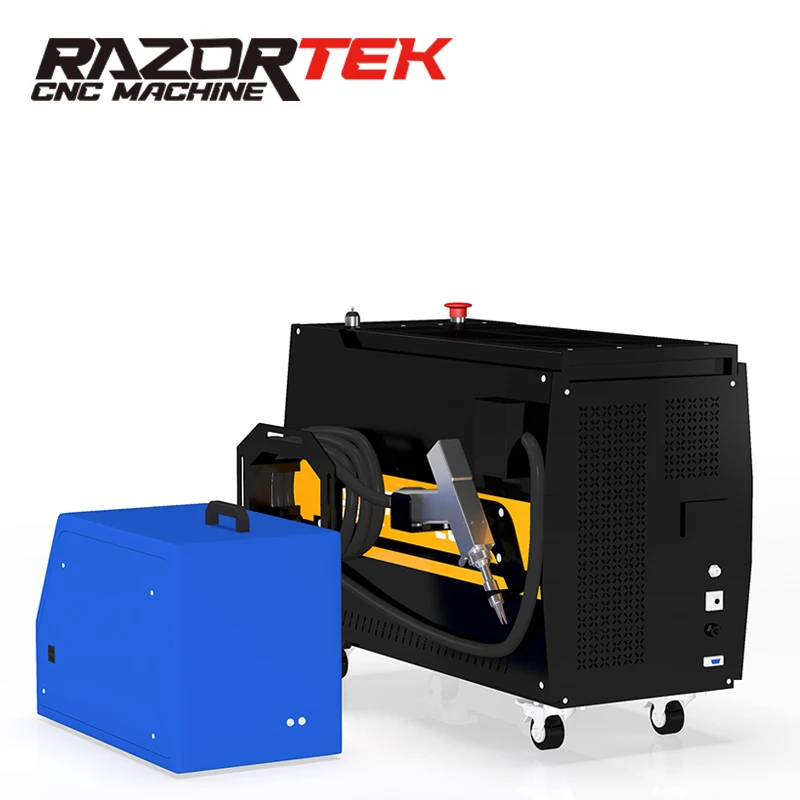 Razortek mini air-cooled laser welding cutting machine cleaning rust remover cleaner for metal