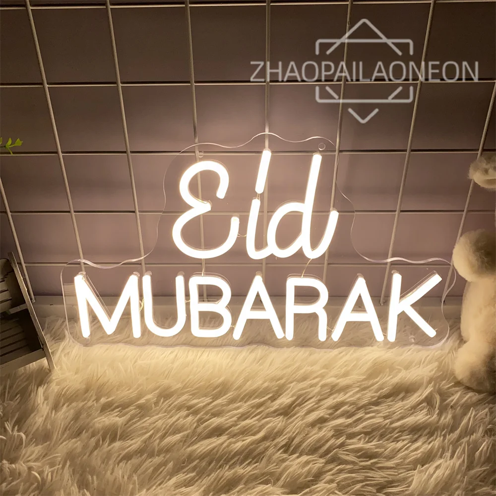 

Eid Mubarak Neon Led Sign Ramadan Neon Lights Room Decoration Bedroom Decor Neon Light Wall Decoration Led Lamp USB Home Light