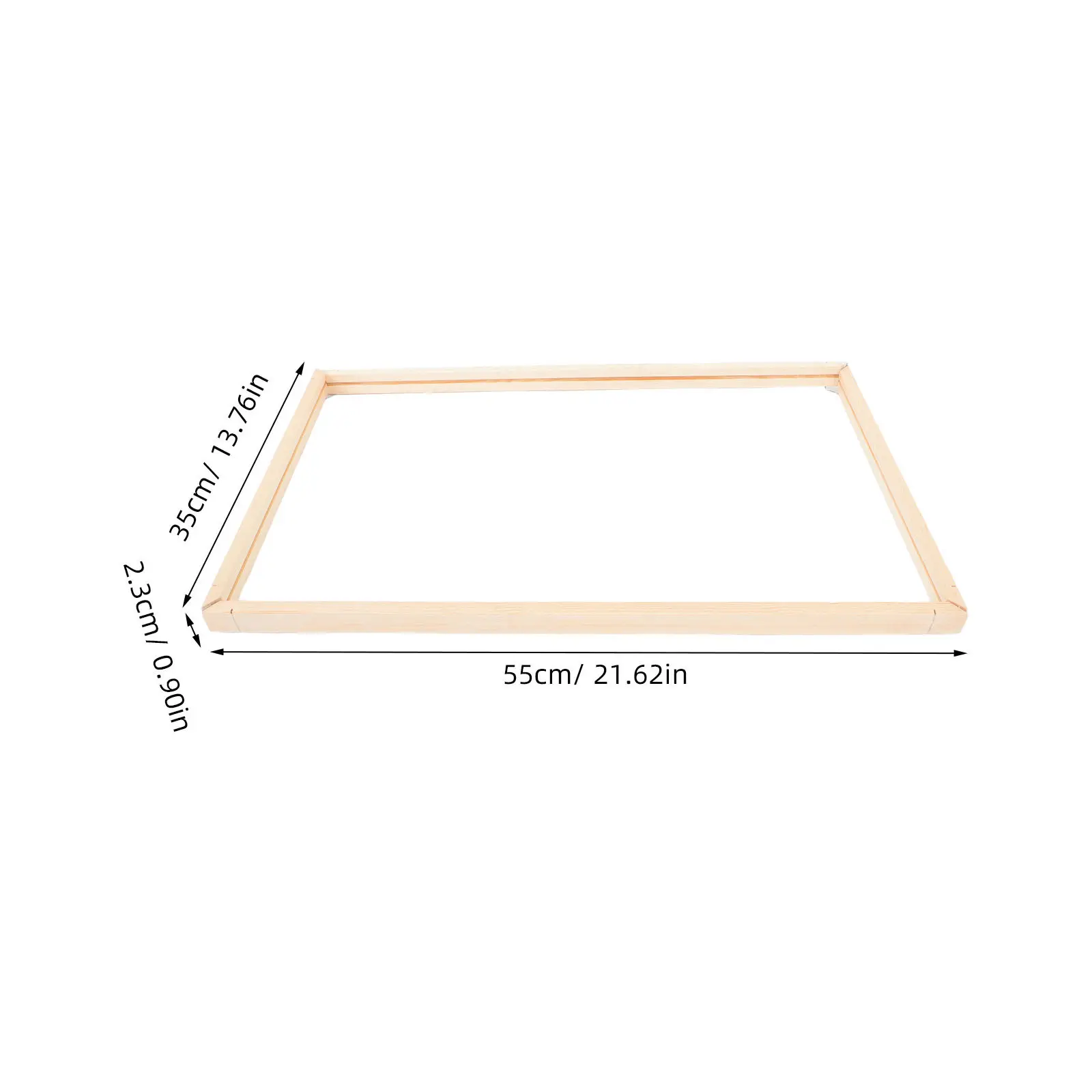 1Set 55x35cm Natural Wood Canvas Stretcher Bars Frame Kit Easy Assembly DIY Oil Painting Stretching System Gallery