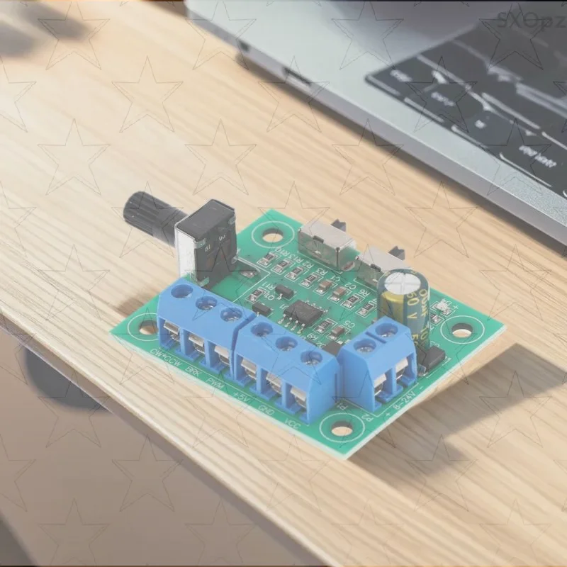 

Модуль драйвера двигателя с боковым переключателем, бесщеточный DIY автомобильный ШИМ-контроллер скорости, плата управления постоянным током