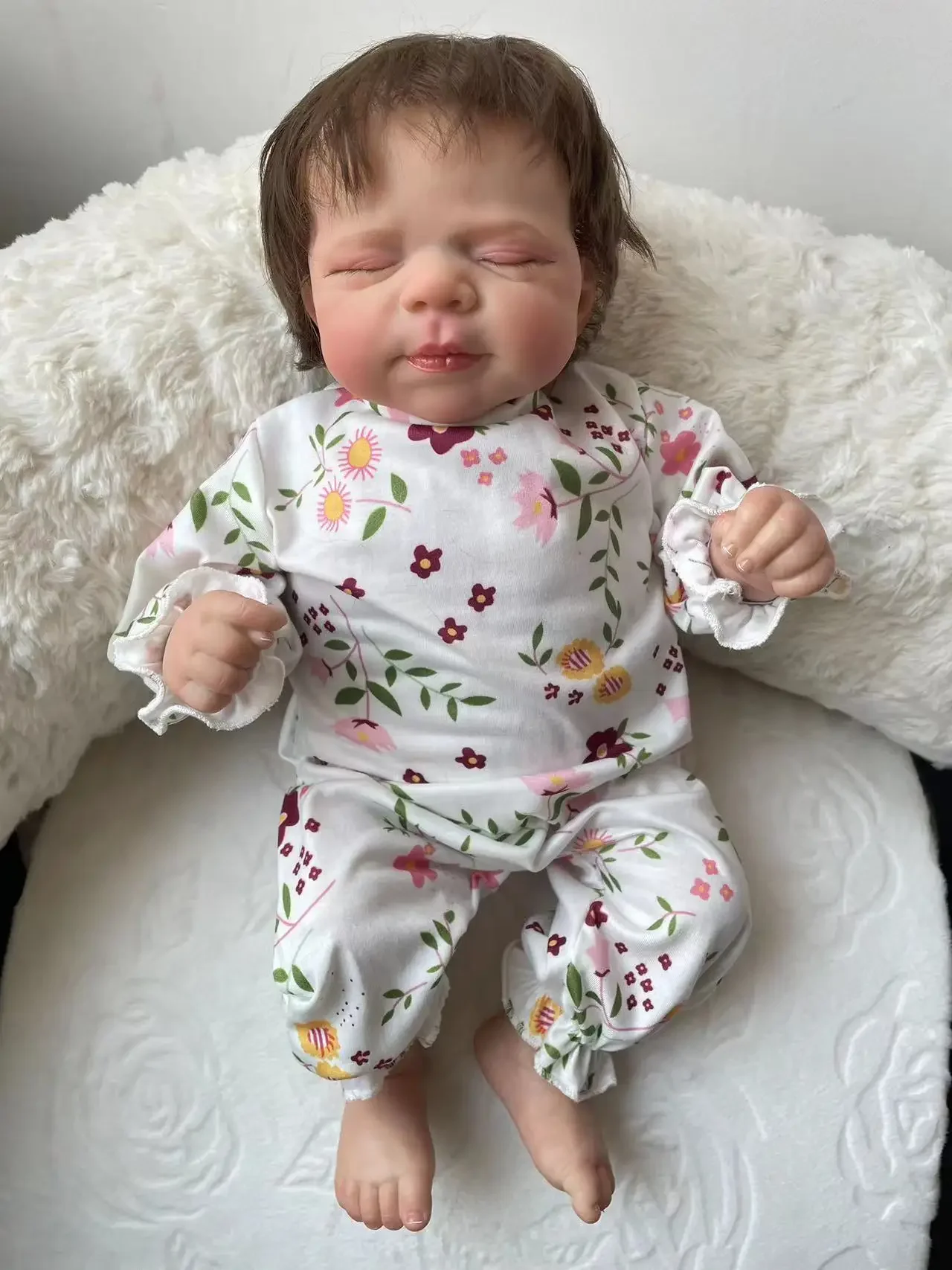 48CM Pascale Reborn Baby Doll Newborn Sleeping Baby Bebe Reborn 3D Paiting Skin with Many Details Veins куклы реборн Doll Toys