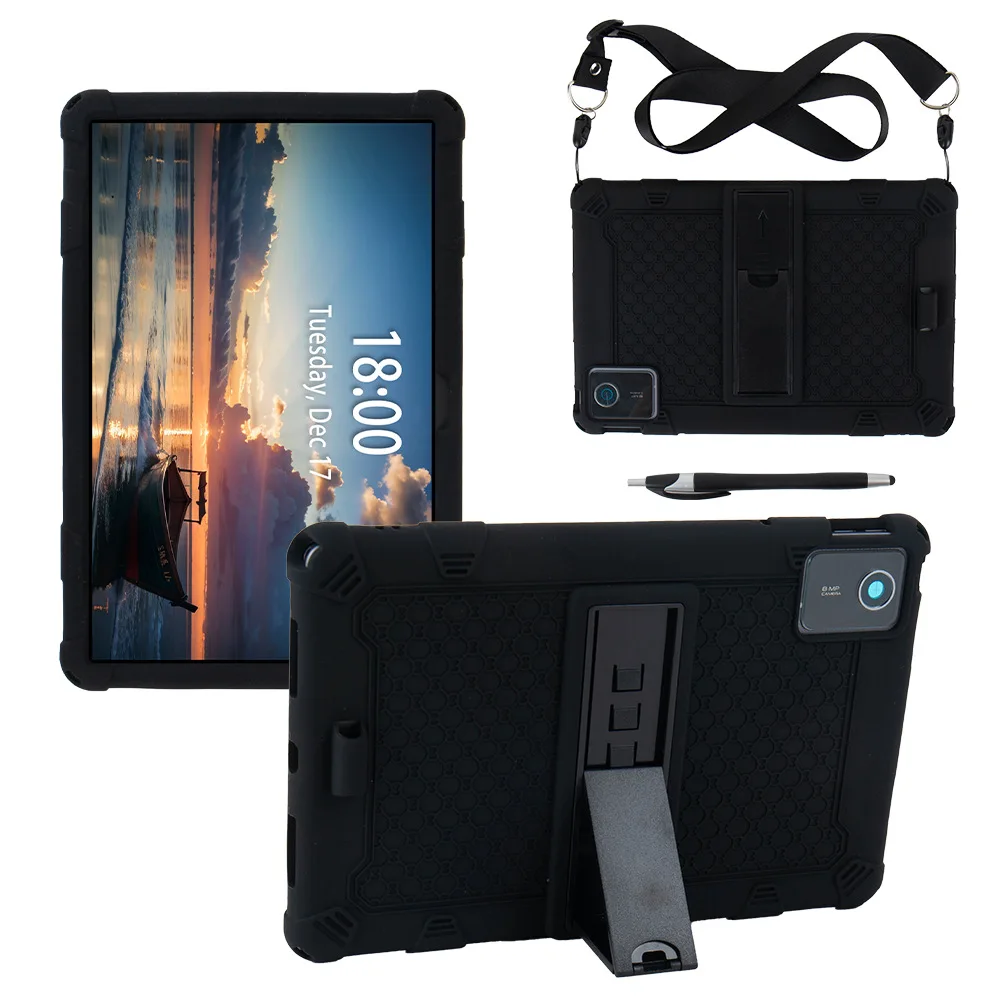 For Lenovo Xiaoxin Pad 11 2024 Case Tab M11 11inch Thickened Anti-drop Stand Soft Silicone Funda TB330FU/TB331FC 11