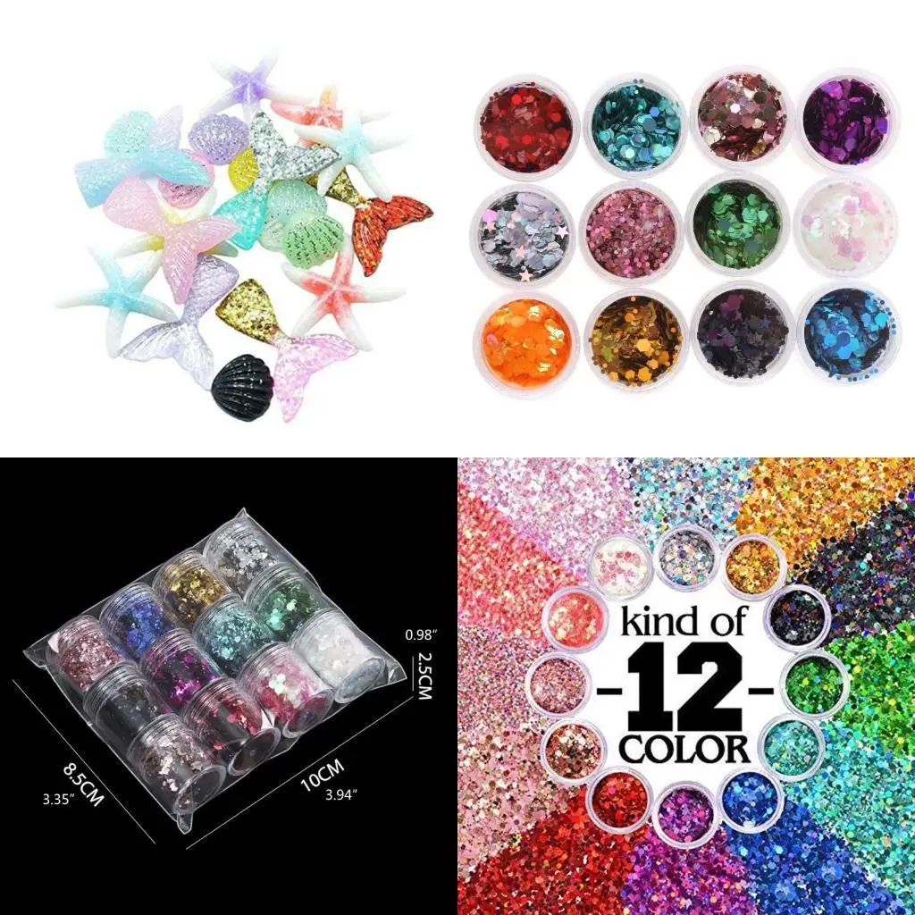 Cosmetic Festival Glitter Jewelry Making Star Round Glitter