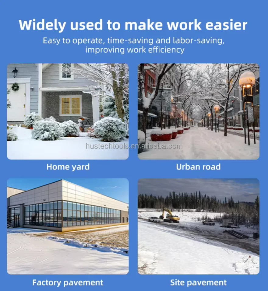 STLF Portable DIY Handheld Snow Removal Machine Industrial Electric Tool for Road & House Pavement Sweeping Battery-Powered