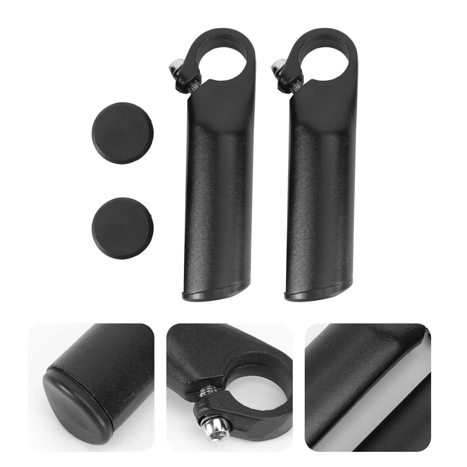 

2pcs Mountain Rest Handlebar 22.2Mm Aluminum Alloy For Road Bike Folding Bike Lightweight Durable End Bar Bicycle Rear Shock