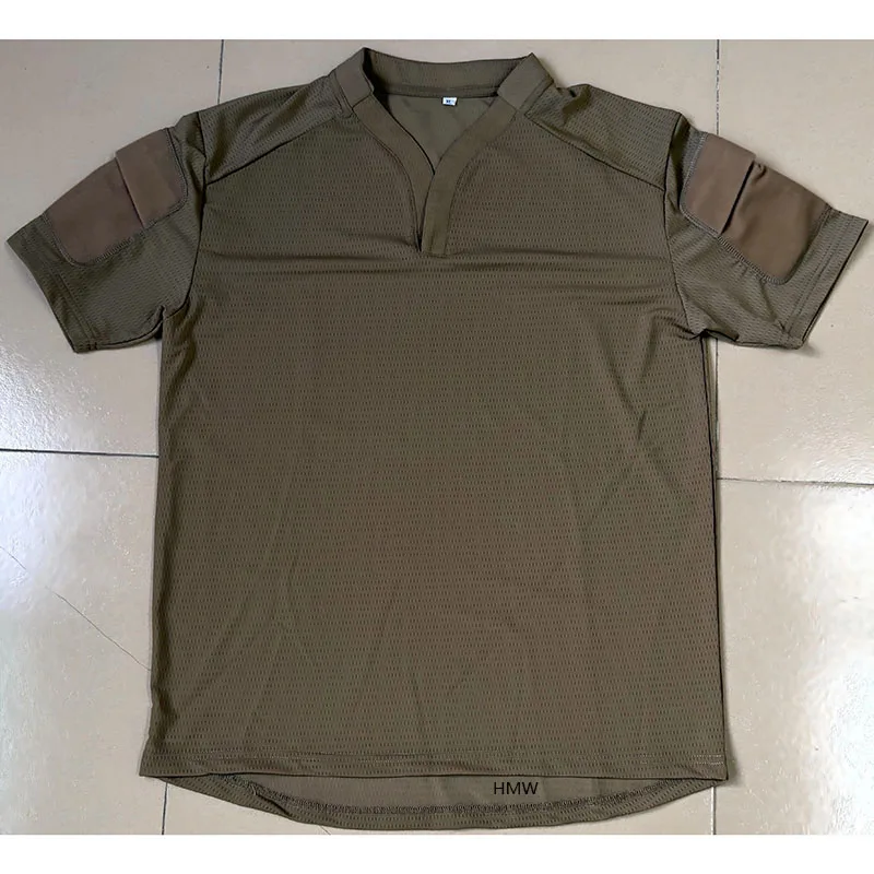 Reproduced VS Top V-neck Short Sleeved T-shirt, Quick Drying, Breathable, Outdoor Sports Tactical Ice Top