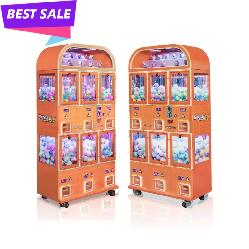 Commercial Toy Capsule Vending Machine Bulk Capsule Refill Custom Printed Capsules Kids Prize Gumball Style