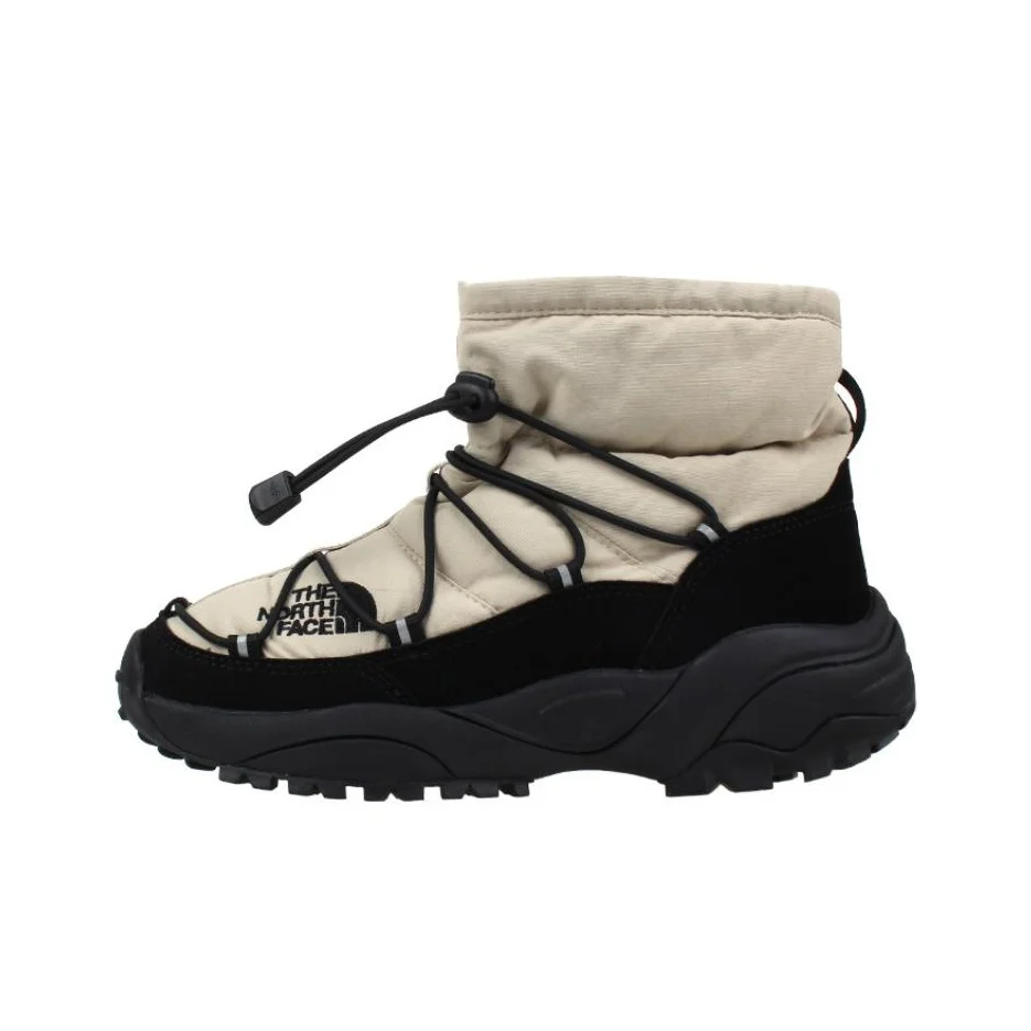 THE NORTH FACE BOREALIS Botas de nieve cortas de moda, resistentes a la abrasión térmica, antideslizantes, unisex, blanco, negro NS99Q01B
