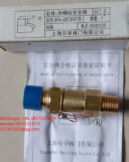 For BEITING SFA-22C300T Safety Valve External Thread New 1 Piece