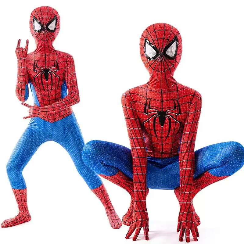 

Kids Superhero Spiderman Costume Set 3D Style Halloween Cosplay Bodysuit for Boys and Girls