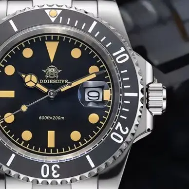 

Часы ADDIESDIVE кварцевые из нержавеющей стали, модные деловые часы, водонепроницаемые до 200 м, с люминесцентным календарем, мужские часы Relojes Masculino