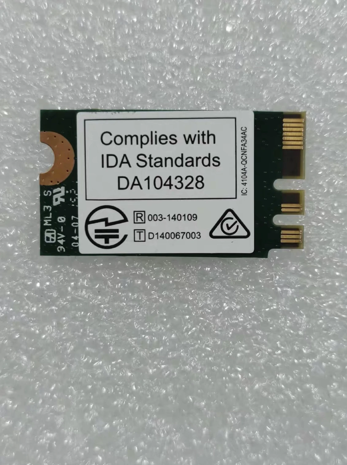 Original Card for Dell Killer 1525 N1525 NGFF Wifi AC 867Mbps Bluetooth 4.0 Wireless Card 0K1D64 K1D64 100% Test OK