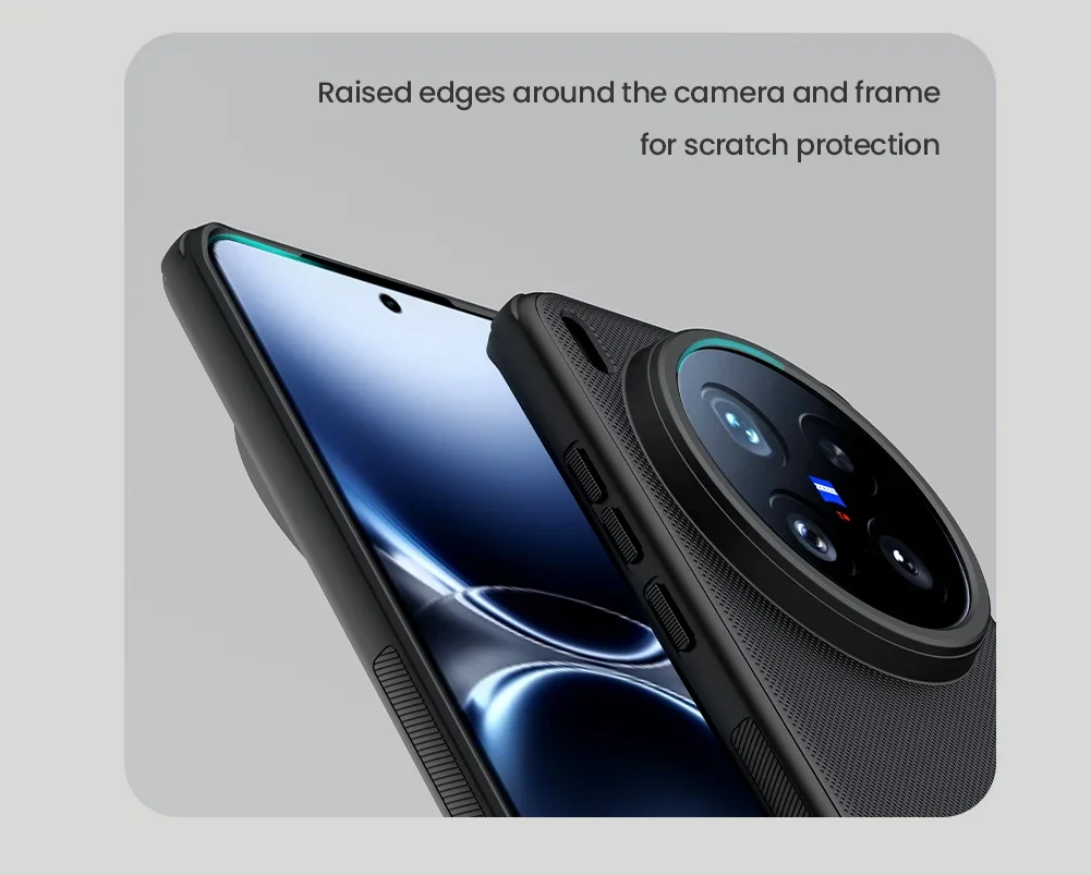 

Nillkin For Vivo X200 Ultra 5G Super Frosted Pro 360 Soft TPU Frame Matte Hard PC Back Cover Protection cases