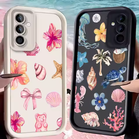 Cocktail Bowknot Case for Samsung Galaxy A53 A50 A50S A36 5G A35 A34 A33 A32 A30 A26 A24 A23 A22 A20 A16 A15 A14 4G A06 Cover