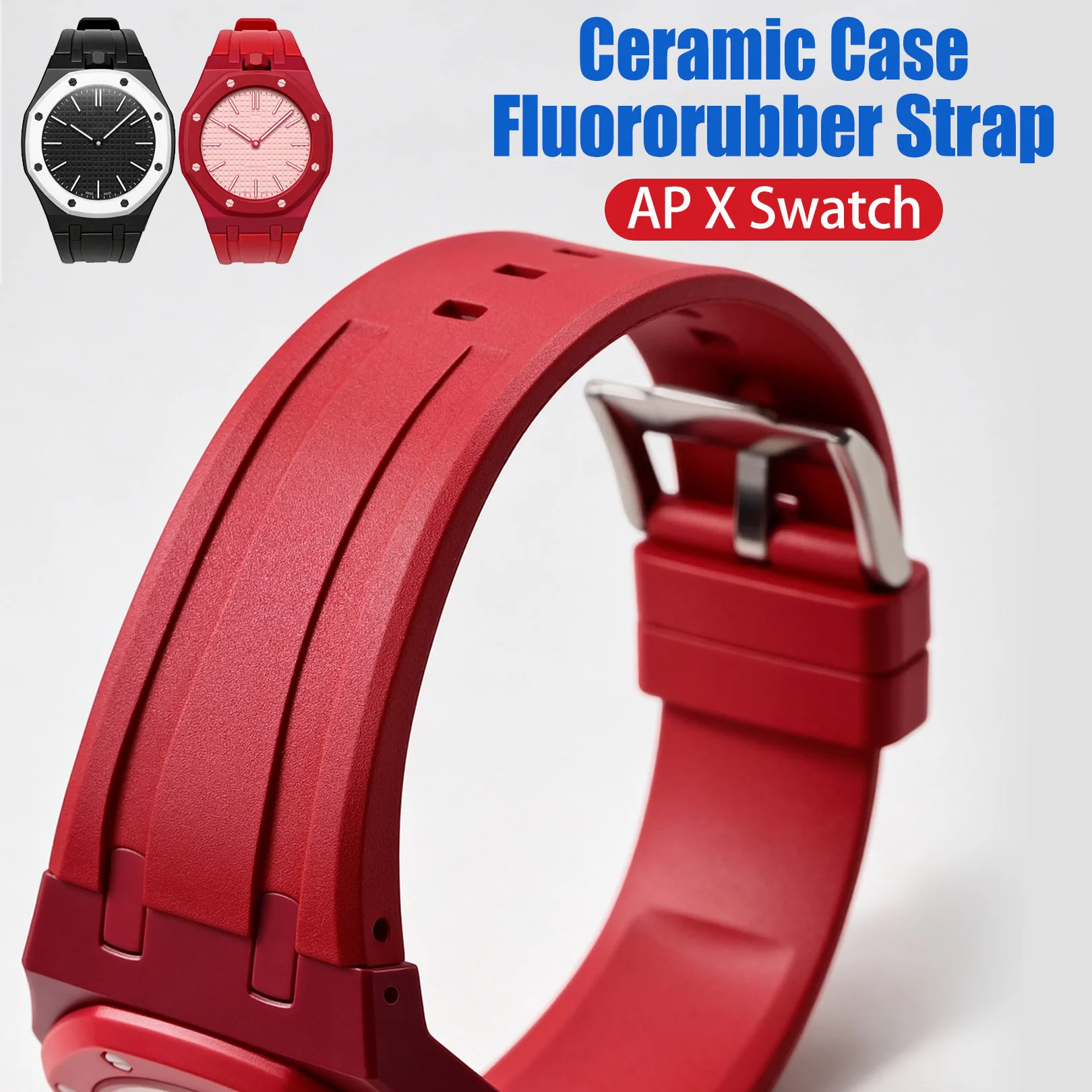 for-swatch-x-ap-royal-pop-pocket-watchband-ceramic-case-fluororubber-watch-strap-modification-kit-pocket-changer-to-wristwatch