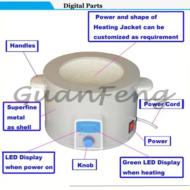 Constant temperature electric heating tool with thermostat 220V electric heating sleeve 2000-50000ml laboratory equipment