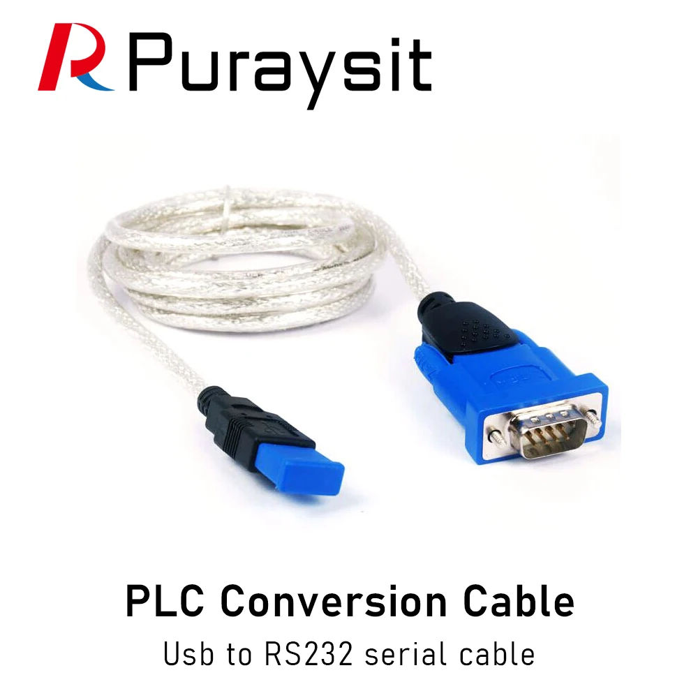 

Puraysit Usb to RS232 Serial Cable Male DB9 Pin COM Converter Universal Adapter Support Win11 Programmer