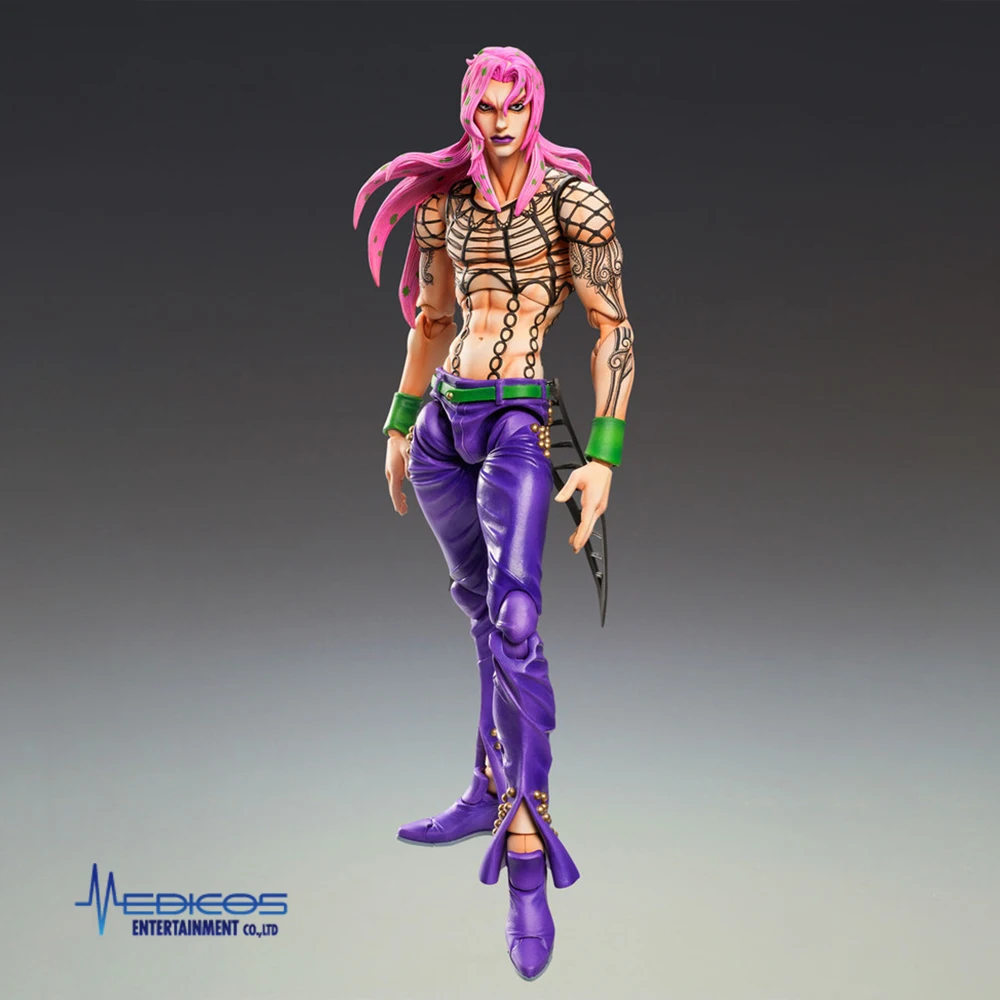 متوفر في المخزون الأصلي Medicos Entertainment Jojo No Kimyou Na Bouken Ougon No Kaze Diavolo أنيمي الشكل عمل نموذج لجسم الهدايا #3