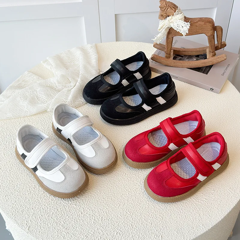 2025 Spring Autumn New Children Casual Shoes for Girls Fashion Korean Style Soft Bottom Anti-slippery Versatile Catwalk Shoes