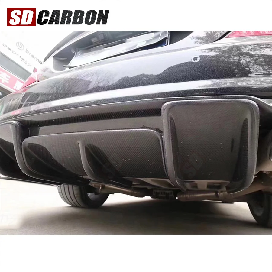 

For Mercedes Benz CLS W218 CLS260 2011-2017 Carbon Fiber Car Rear Bumper Diffuser Rear Splitters Spoiler Back lip Auto Parts