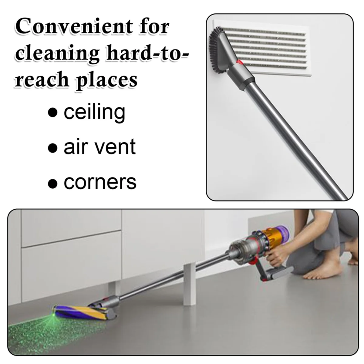 Asta di prolunga per Dyson V10 Digital Slim/V12 rileva Slim Cordless Stick aspirapolvere a sgancio rapido tubo dritto Bar-B