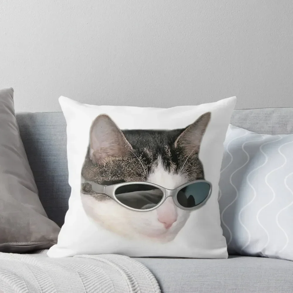 

Cool Cat #8 Throw Pillow Cushions For Sofa christmas pillowcases pillow