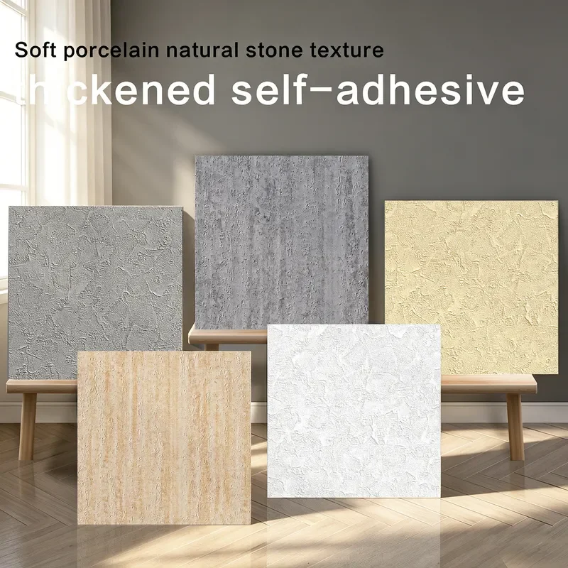2026 Foreign trade factory wholesale imitation soft porcelain flexible stone wall sticker self-adhesive waterproof 3D