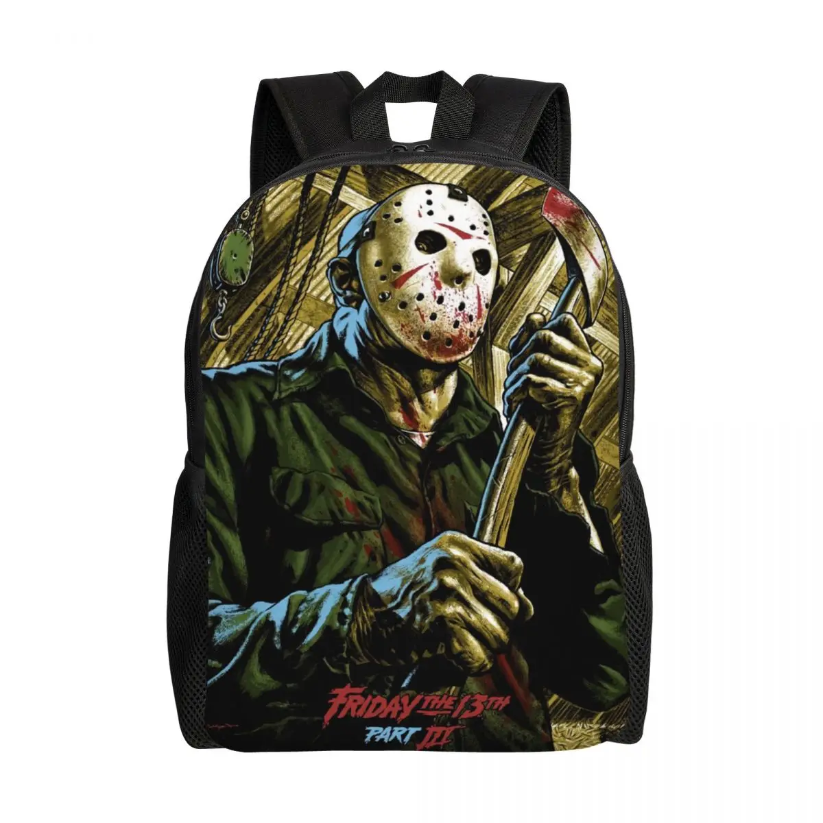 Customized Horror Movie Character Killer Backpacks Halloween Film College School Travel Bags  Bookbag Fits 15 Inch Laptop