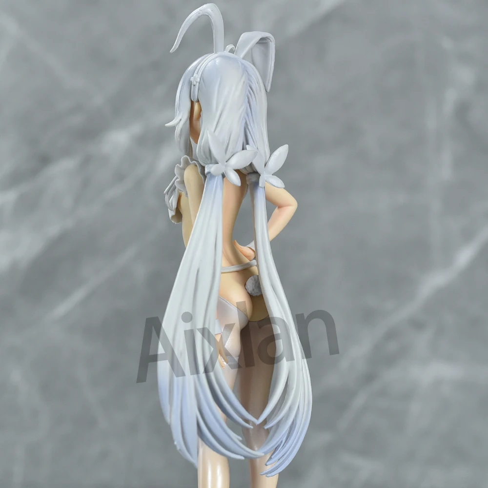 Aixlan Azur Lane الشكل MNF لو مالين 26 سنتيمتر كسول الأبيض أرنب بولي كلوريد الفينيل عمل الشكل أنيمي الكبار أنيمي فتاة تمثال تحصيل تمثال