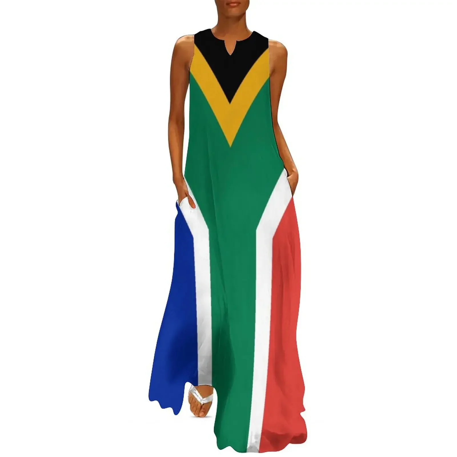 

South Africa Flag Long Dress summer dresses ladies 2025 clothes for woman dresses for prom party dresses woman Dress