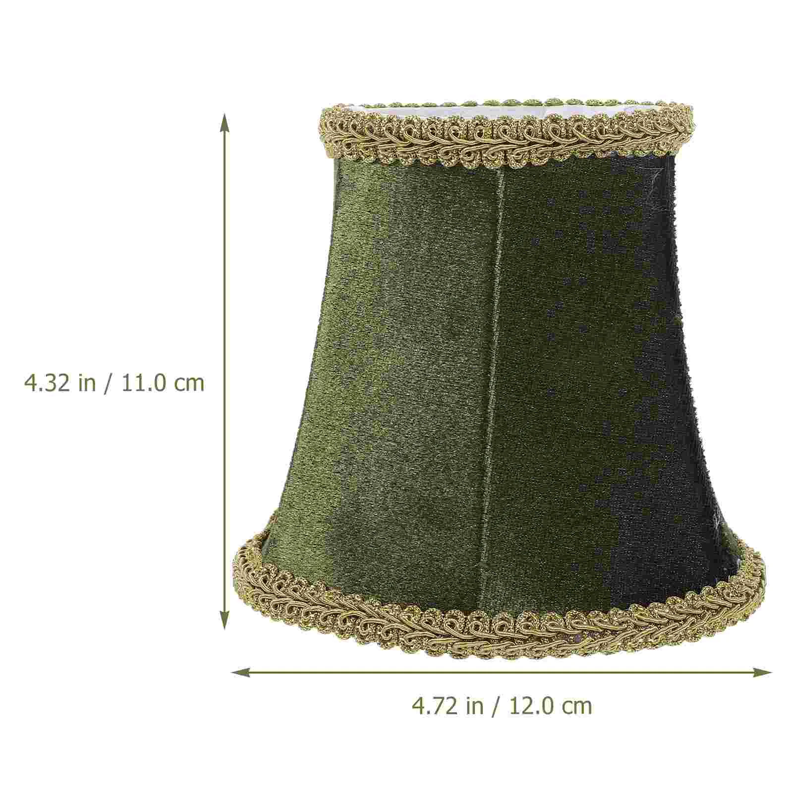 Lamp Shade Lampshade for Wall Desk Retro Style Metal Cloth Accessory Vintage Shades Barrel