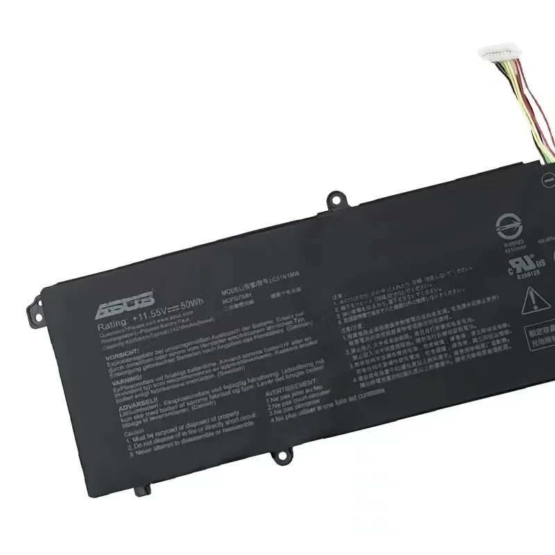 Imagem -03 - Bateria do Portátil para Asus 100 Original 4335mah S433fl S4600f S521fa S5600f Adol14flc Adol14eqc C31n1906