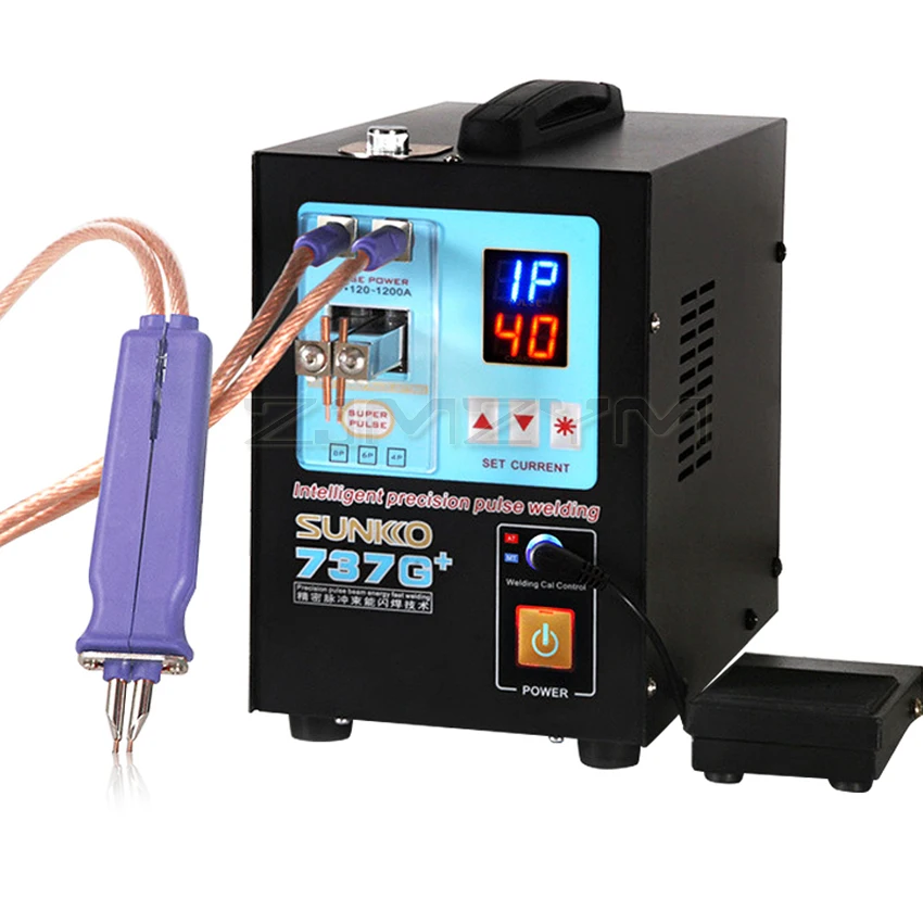 SUNKKO 737G+ Spot Welding Machine 4.3KW High Power Automatic Spot Welding Machine for 18650 Lithium Batteries Pulse Spot Welders