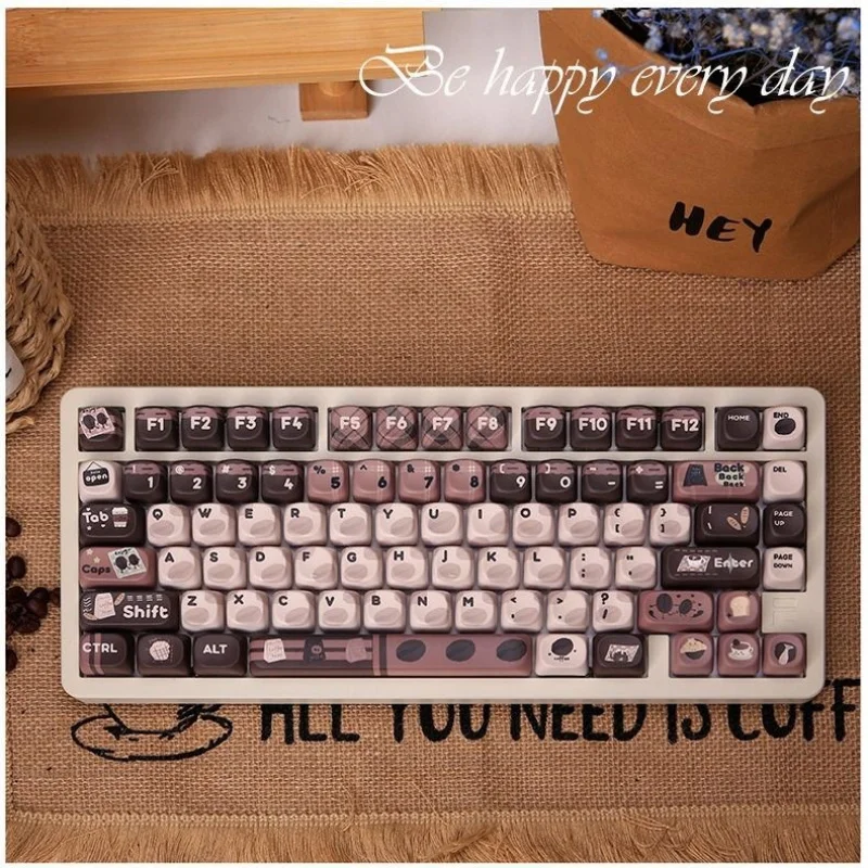 

Тема кофейных зерен KeycapPBTCute Ball CapPBTSподходит для гладкой сублимации 68 74, 87, 98 108