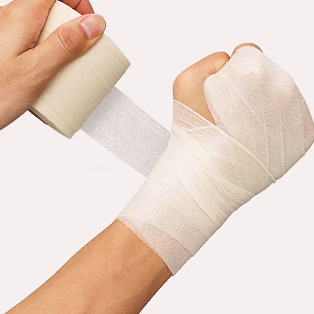 2 Rolls Sponge Sports Prewrap Elastic Bandage Shock-Absorbing Tape Sports Wrap Muscle Support Sponge Wrap Prewrap Athletic Tape