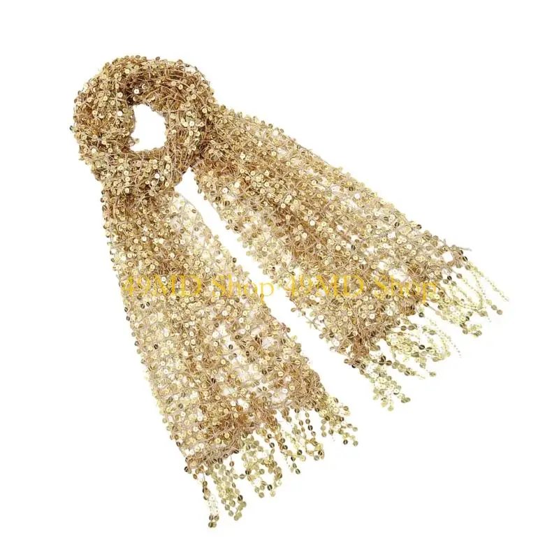 49MD Lace Trimmed Wedding Wrap With Sequined Detail For Formal Celebrations
